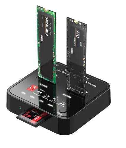 عکس دستگاه کپی M.2 NVMe/SATA SSD مدل CoreParts MS-CLONER-M2-SD