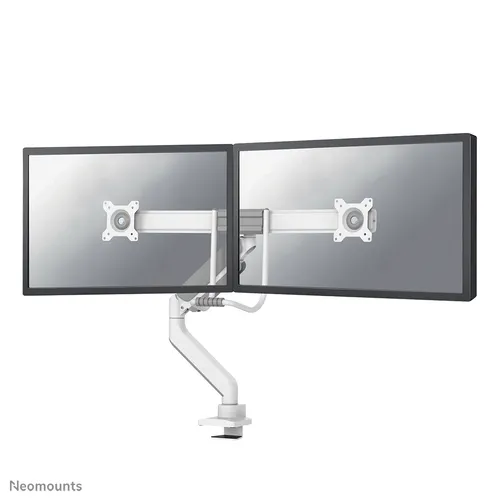 عکس پایه مانیتور گازی Neomounts DS75-450WH2، سایز صفحه ۱۷-۳۲ اینچ، Topfix، توقف ۱۸۰ درجه، سفید