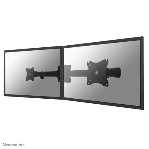 مقایسه آداپتور دوگانه میله عرضی مانیتور Neomounts FPMA-CB100BLACK برای مانیتورهای 10-27 اینچی با پایه مانیتور چرخان Neomounts FPMA-CH100BLACK برای دیوارهای جداکننده، مانیتورهای 10 تا 30 اینچ