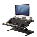 تبدیل‌کننده میز کار ایستاده Fellowes Lotus DX با مدیریت کابل و محافظت ضدباکتری - مشکی
