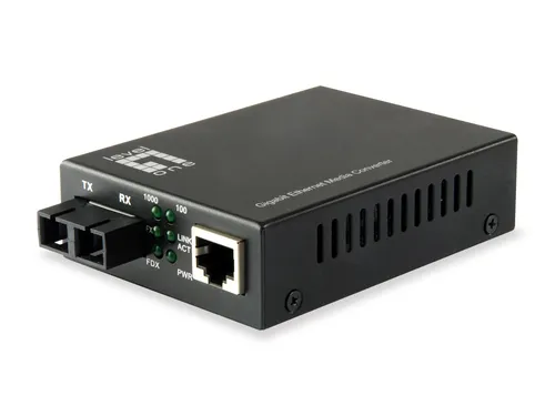 عکس مبدل رسانه گیگابیت RJ45 به SC LevelOne
