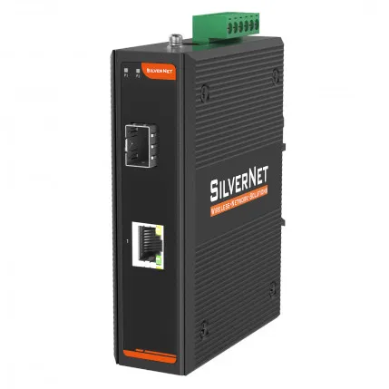 مبدل رسانه فیبر نوری گیگابیت اترنت SilverNet SIL 73101P