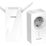 کیت آداپتور پاورلاین D-Link DHP-W611AV AV1000 با وای‌فای داخلی
