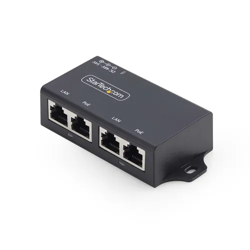 عکس StarTech.com 2-Port Gigabit PoE+ Injector (45W PoE Budget)
