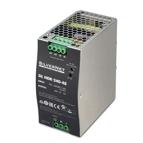 عکس منبع تغذیه SilverNet NDR-240-48، 240 وات، 48 ولت DC