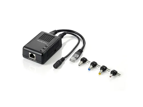مقایسه اسپلیتر گیگابیت PoE+ اینتلینت 507731، 10/100/1000 مگابیت بر ثانیه، مطابق با IEEE 802.3at/af با اسپلیتر PoE فست اترنت LevelOne