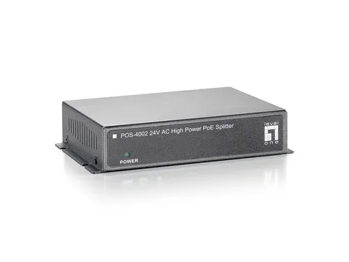 عکس اسپلیتر PoE فست اترنت LevelOne با توان بالا (سازگار با IEEE 802.3af/at)