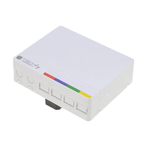 عکس جعبه اتصال فیبر نوری Techly Indoor FTTH 4 هسته