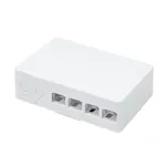 جعبه ترمینال داخلی Techly FTTH 4 فیبر 4 پورت SC/APC پلاستیک ABS