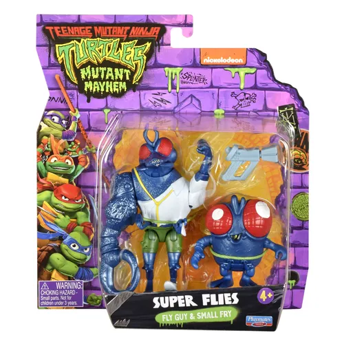 مقایسه فیگور تبدیل شونده جت Super Wings Alpha Group با ست فیگور اساسی لاک‌پشت‌های نینجا جهش‌یافته نوجوان - سوپر فلایز (فلای گای و اسمال فلای)