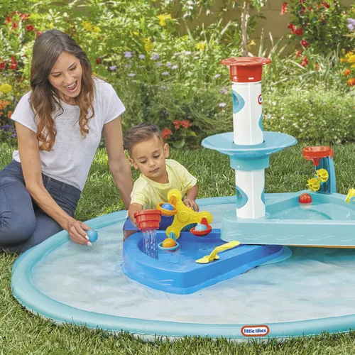 مقایسه میز آب 3 در 1 اسپلاش و رشد Little Tikes با میز شن و آب بازی سامرتایم