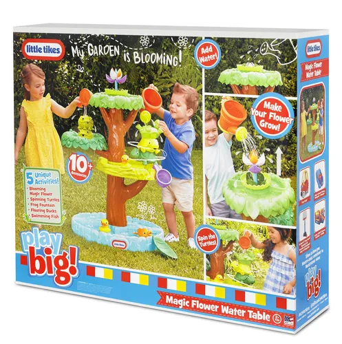 مقایسه میز آب گل جادویی Little Tikes با سطل‌های رنگی شفاف تیکیت