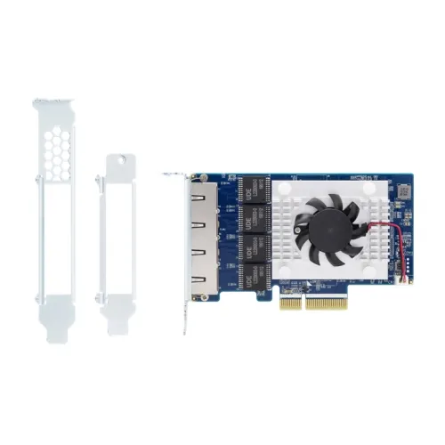 مقایسه کارت شبکه داخلی اترنت D-Link DGE-528T با سرعت 2000 مگابیت بر ثانیه با کارت شبکه QNAP مدل QXG-5G4T-111C