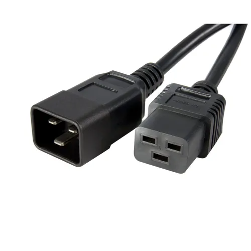 مقایسه کابل افزایش طول برق 1 متری (3 فوت) C19 به C20، 13 آمپر 250 ولت، 16AWG، دارای گواهینامه UL {request()->input('language_config')['common']['with']} کابل برق اتحادیه اروپا منهتن C5 به CEE 7/7