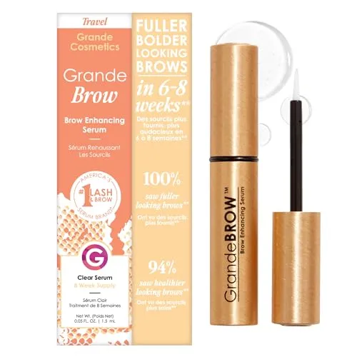 Grande Cosmetics GrandeBROW سرم تقویت کننده ابرو، تامین 8 هفته (1.5 میلی لیتر)