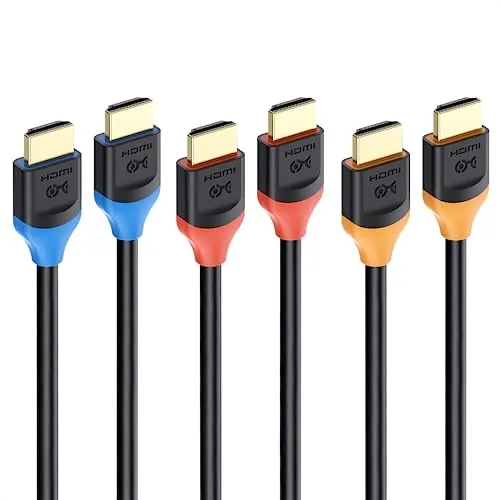 Cable Matters 8K HDMI Cable 6.6ft 3-Pack