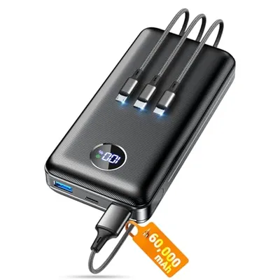 ZZI 60000mAh Portable Charger Ebony