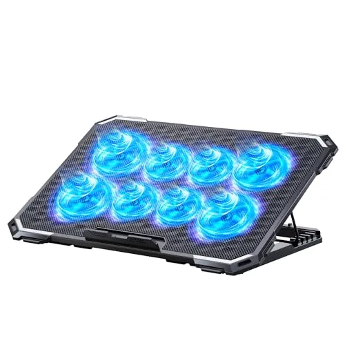 مقایسه ارگو WLB004 {request()->input('language_config')['common']['with']} ICE COOREL 8-Fan Laptop Cooler 13-15.6 Inch