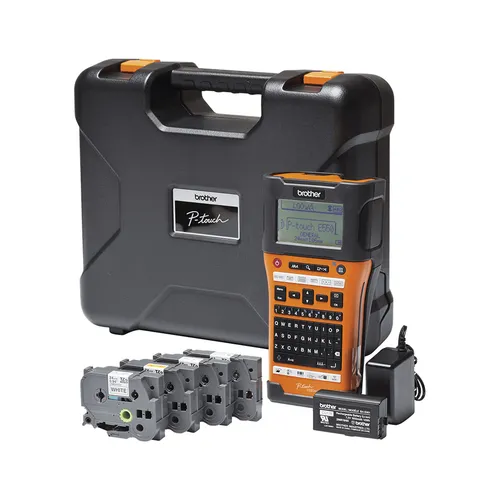 مقایسه چاپگر لیبل Brother PT-E550WSP انتقال حرارتی 180x360 DPI 30 میلی‌متر بر ثانیه سیمی و بی‌سیم HSe/HGe/TZe Wi-Fi QWERTY با Epson LW-K400VP