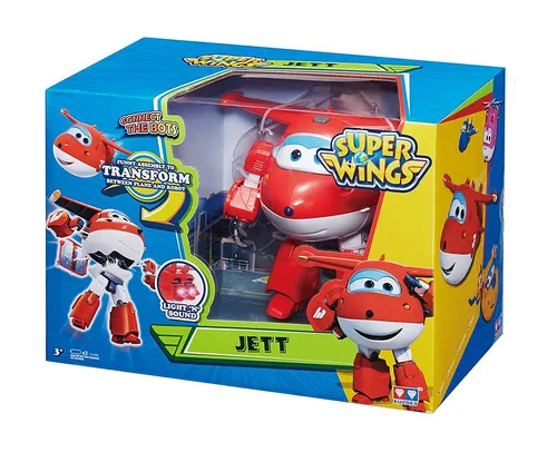 مقایسه فیگور تبدیل شونده و سخنگو جت Super Wings Alpha Group {request()->input('language_config')['common']['with']} فیگور Silverlit 54049