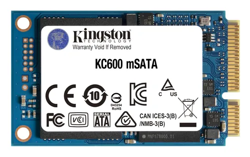 عکس اس‌اس‌دی اینترنال کینگستون KC600 SATA3 mSATA 512 گیگابایت