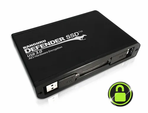 مقایسه iStorage Kanguru Defender SSD 35 {request()->input('language_config')['common']['with']} Samsung Portable SSD T7 Touch 2TB - Black