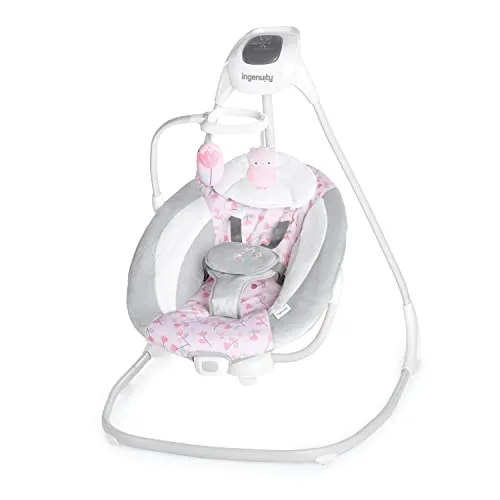 مقایسه تاب برقی نوزاد چیکو مدل Polly Swing Up با تاب کودک Ingenuity SimpleComfort صورتی کسی