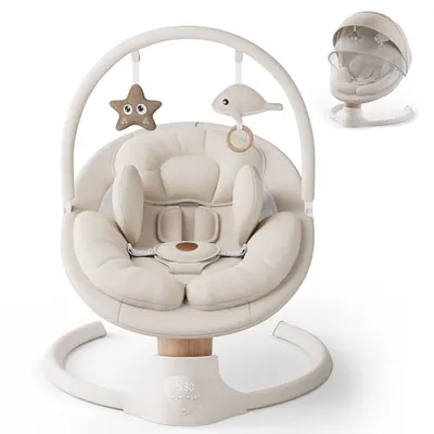 Karşılaştırma Ingenuity SimpleComfort Bebek Salıncağı Pembe Cassidy İle FasonBaby Taşınabilir Elektrikli Bebek Salıncağı Bej