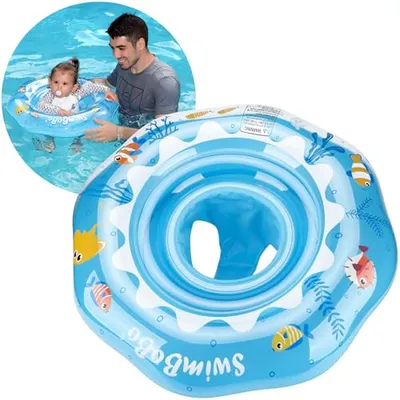 Karşılaştırma Swimbobo Bebek Şişme Bot Mavi Okyanus Temalı İle SwimWays Bebek Yaylı Şamandıra Mavi