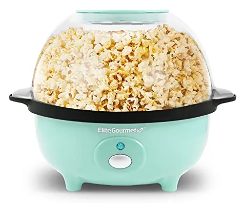 عکس پاپ‌کورن‌ساز Elite Gourmet EPM330M 12-کاپ رنگ نعنایی