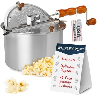 پاپ‌کورن ساز روگازی Wabash Valley Farms Whirley Pop 6 کوارتی