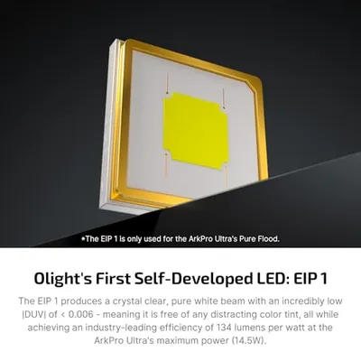 تصویر بندانگشتی 3 محصول چراغ قوه تخت Olight ArkPro Ultra مشکی اونیکس