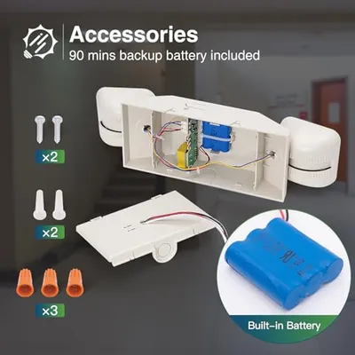 تصویر بندانگشتی 8 محصول چراغ اضطراری LED FREELICHT بسته 4 عددی سفید