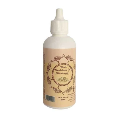 روغن تقویت‌کننده مو و ریش مرهم یاب مدل عصاره چوب صندل سفید