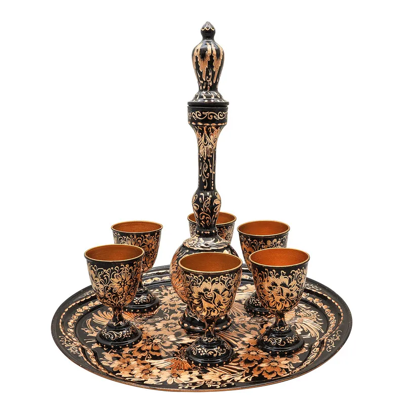 عکس سرویس تنگ و جام مسی صنایع دستی فاخر مدل HQ31931