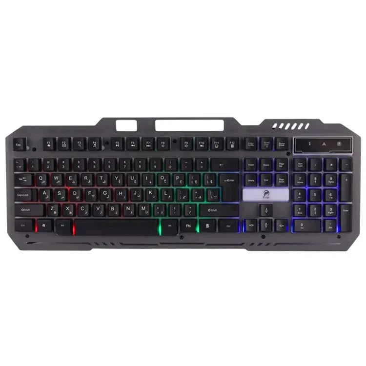 عکس کیبورد گیمینگ سیم‌دار P-net مدل KB.1700
