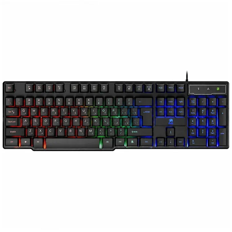 عکس کیبورد گیمینگ سیم دار P-net مدل KB.1100