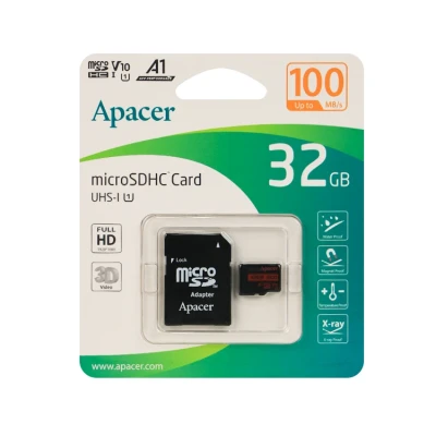 کارت حافظه microSDHC اپیسر مدل Rioo ظرفیت 32 گیگابایت با آداپتور