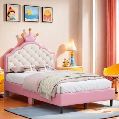 تخت خواب یک نفره روژان دکور تاج دار سایز 120*200