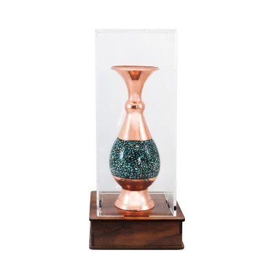گلدان فیروزه کوبی صنایع دستی فاخر هدیه 14pack21glass