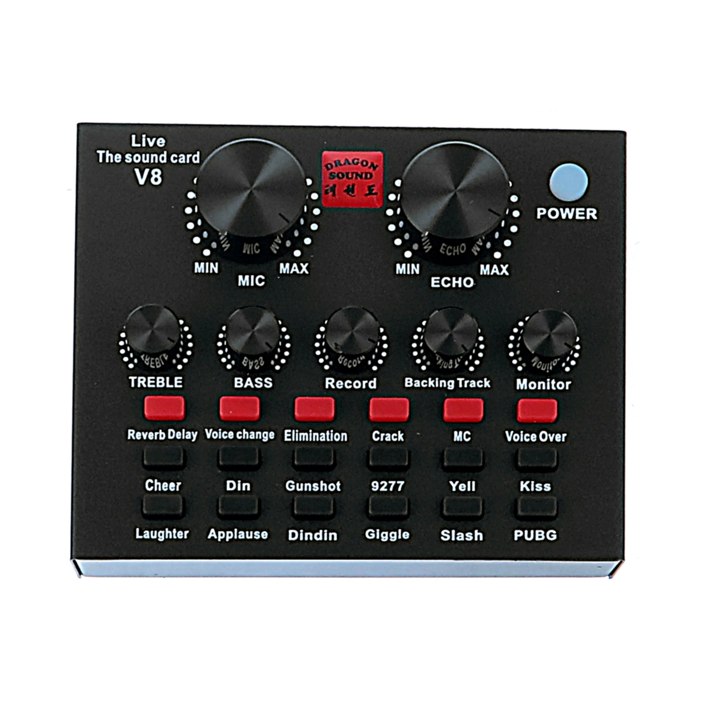 میکروفن استودیویی کاندنسر دراگون ساند مدل BM800 به همراه پایه و کارت صدا
