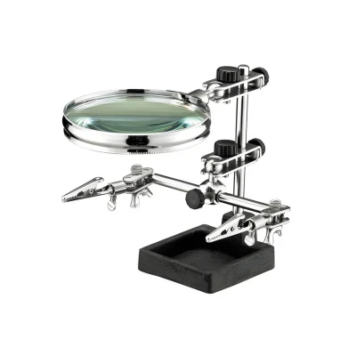 چراغ ذره بین پایه هویه و گیره مونتاژ JM508