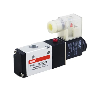 شیر برقی پنوماتیک آر آی اچ مدل 3V210-08