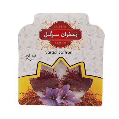 زعفران سرگل ممتاز مقدار ۰.۵ گرم