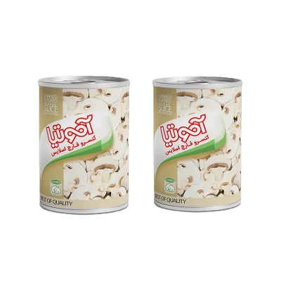 کنسرو قارچ اسلایس آموتیا