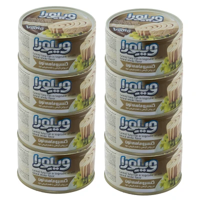 کنسرو ماهی تن ویلورا در روغن گیاهی ۱۸۰ گرمی