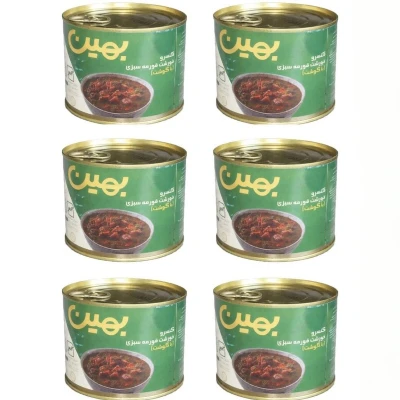 کنسرو خورشت قرمه سبزی با گوشت بهین