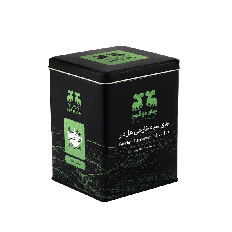 چای سیاه خارجی شکسته دو قوچ با عطر هل ۴۵۰ گرم