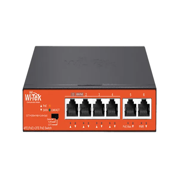 سوئیچ POE شش پورت وای-تک مدل WI-PS205(V4)