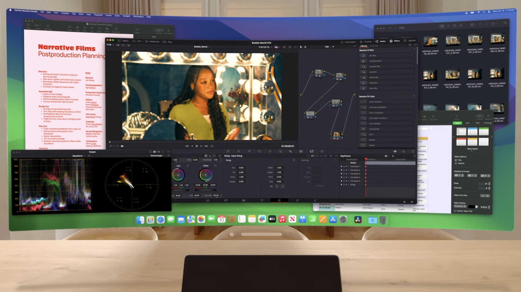 تجربه جدید نمایشگر فوق‌عریض مک با Apple Vision Pro